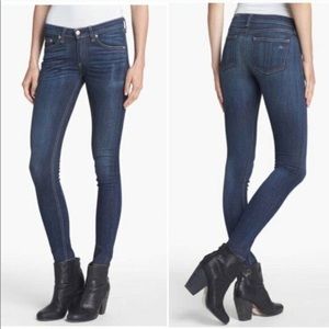 🎯NWOT Rag & Bone Mid-Rise Skinny Jeans Blue Size 30